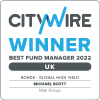 Citywire - UK Best Fund Manager Winner 2022 Michael Scott - Man GLG High Yield Opportunities